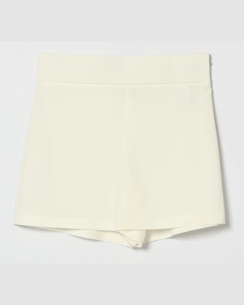 Patrizia Pepe Crêpe-Shorts für Mädchen mit Kordelzug Weiß
