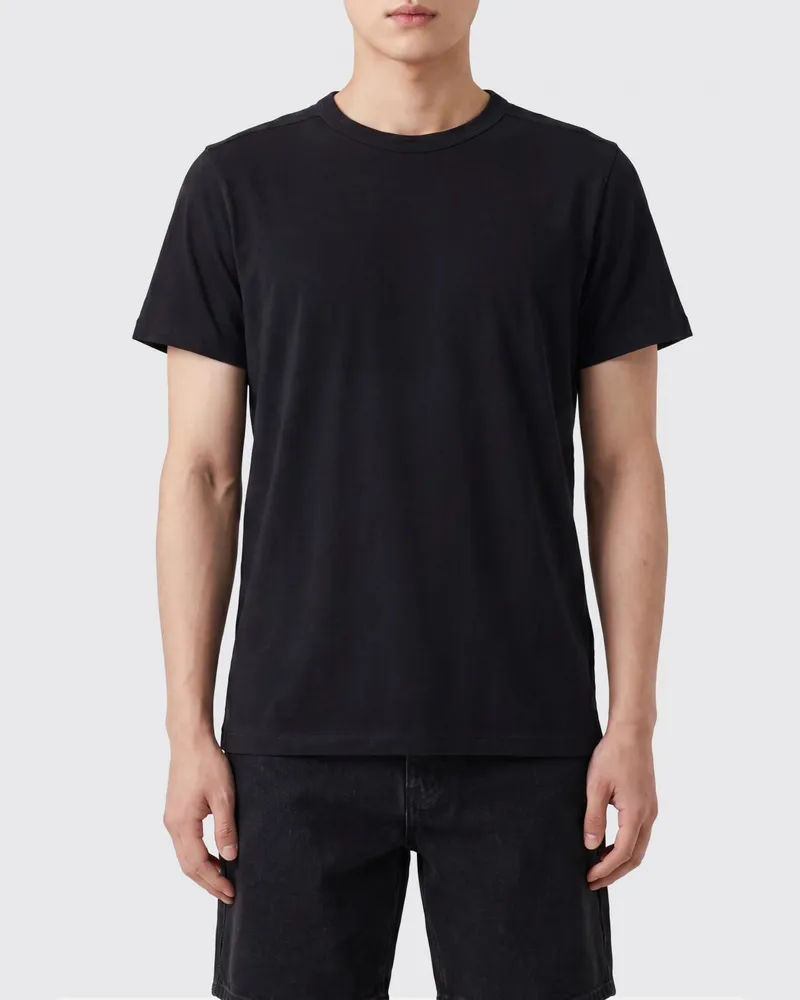 Rick Owens T-Shirt mit Rundhalsausschnitt aus reiner Baumwolle Schwarz