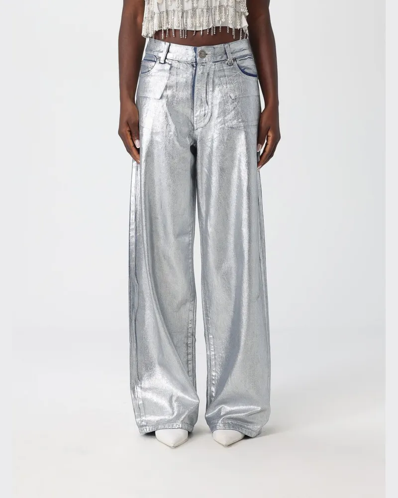 Pinko Hose damen Silber
