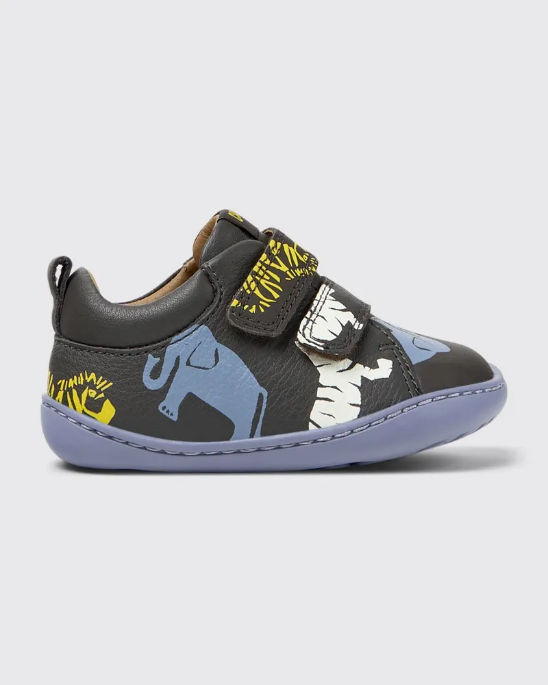 Camper Twins Sneakers aus Leder mit Animal-Print Bunt