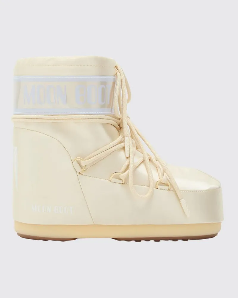 Moon Boot Flache stiefeletten damen Ivory
