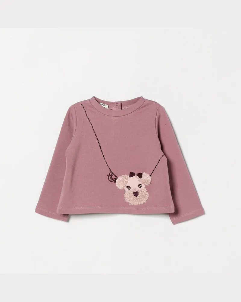 Liu Jo Pullover für Mädchen aus Baumwollmischung mit Stickerei und Strass-Logo Zwiebel