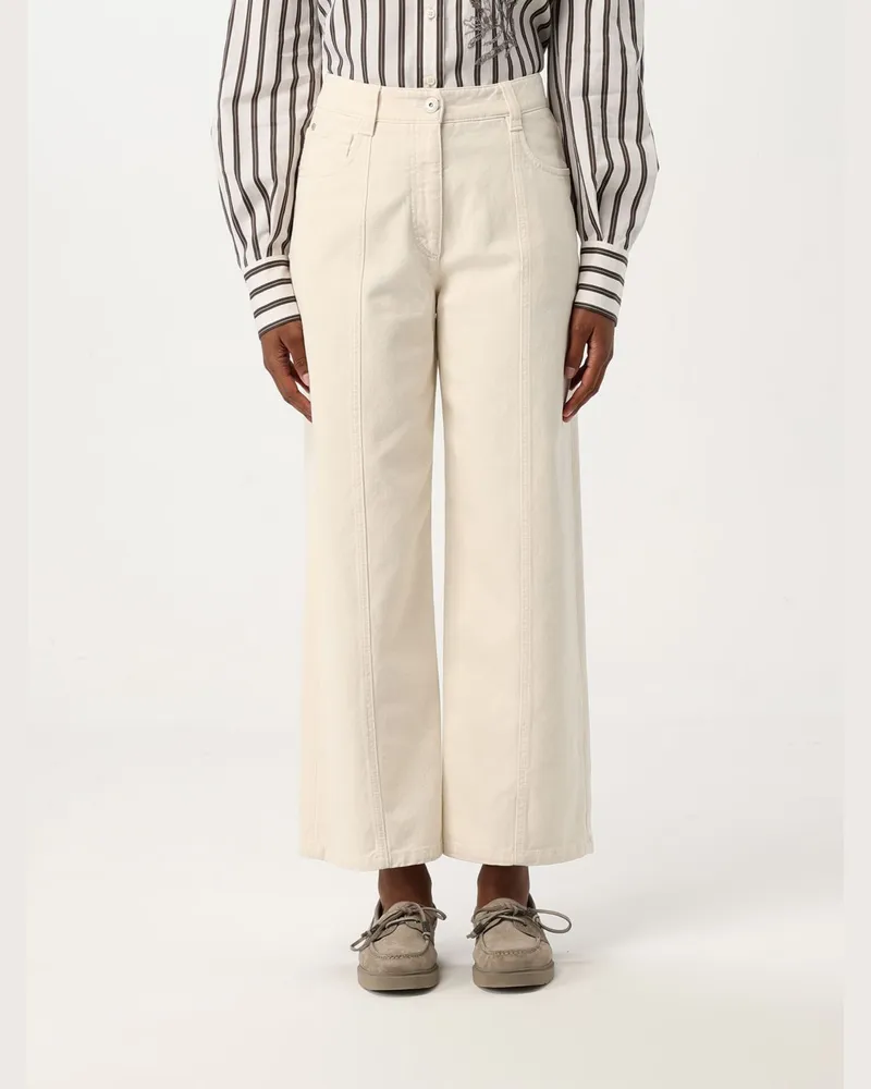 Brunello Cucinelli Hose damen Weiß