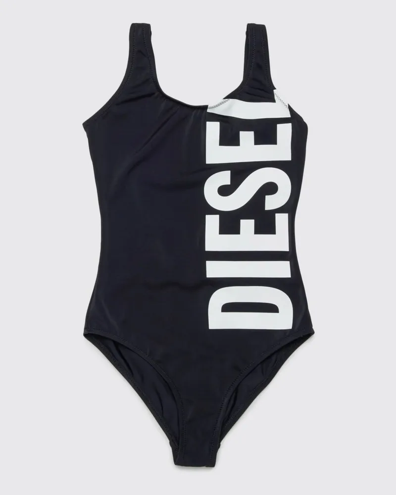 Diesel Badeanzug aus Polyamid mit Logoprint Schwarz