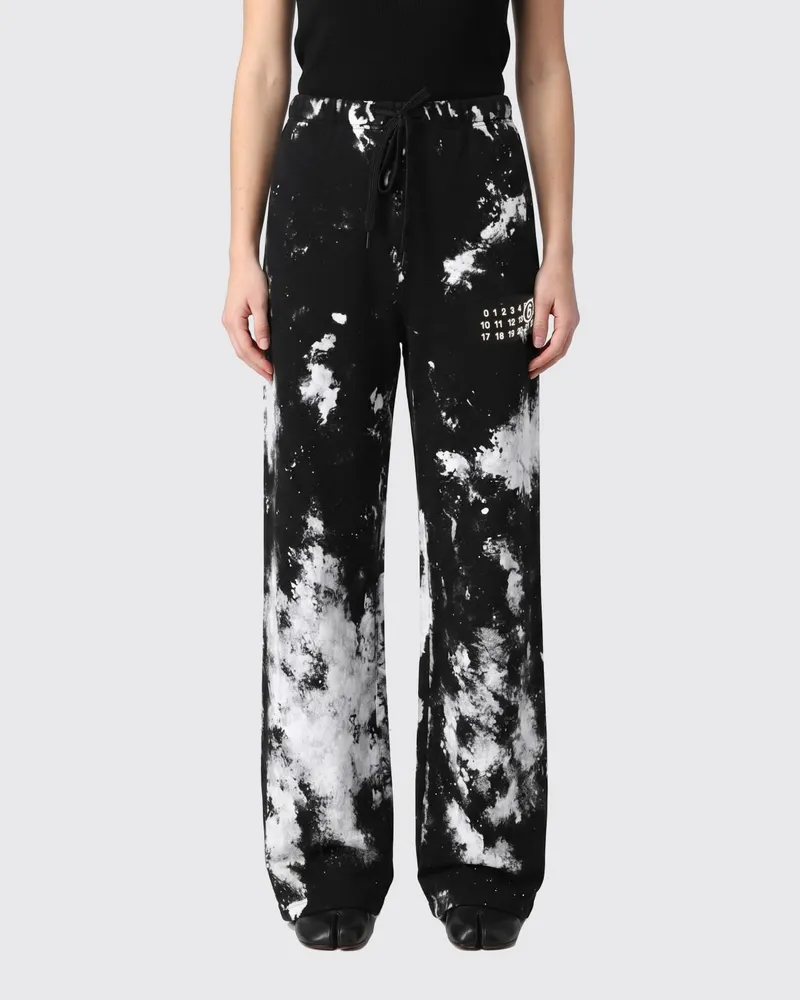 Maison Margiela Jogginghose aus bedruckter Baumwolle Schwarz