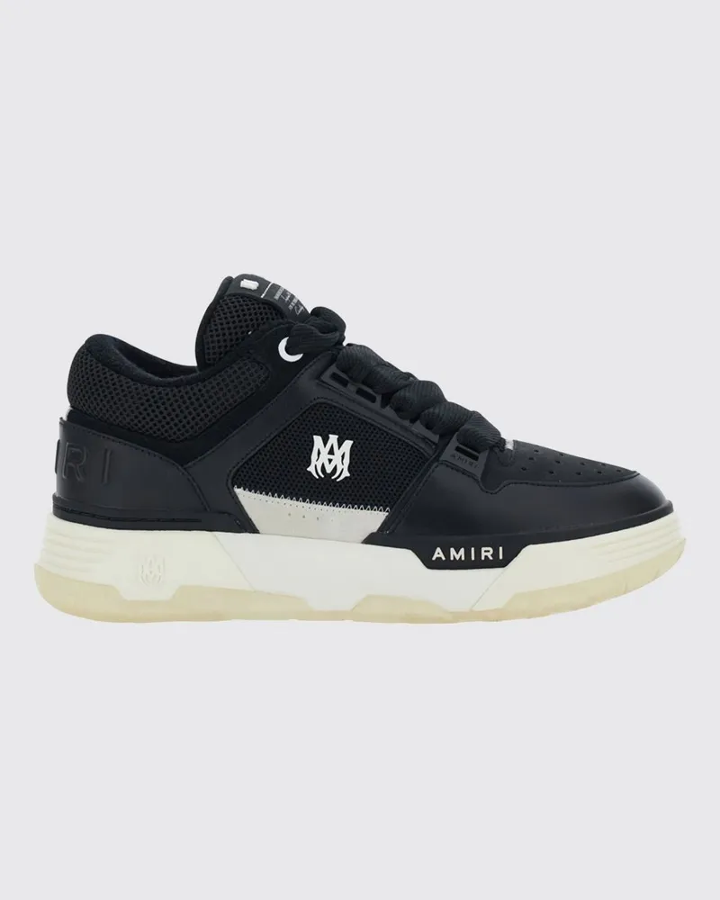 Amiri MA-1 Sneaker aus Leder und Mesh mit Monogramm und gepolstertem Knöchel Schwarz