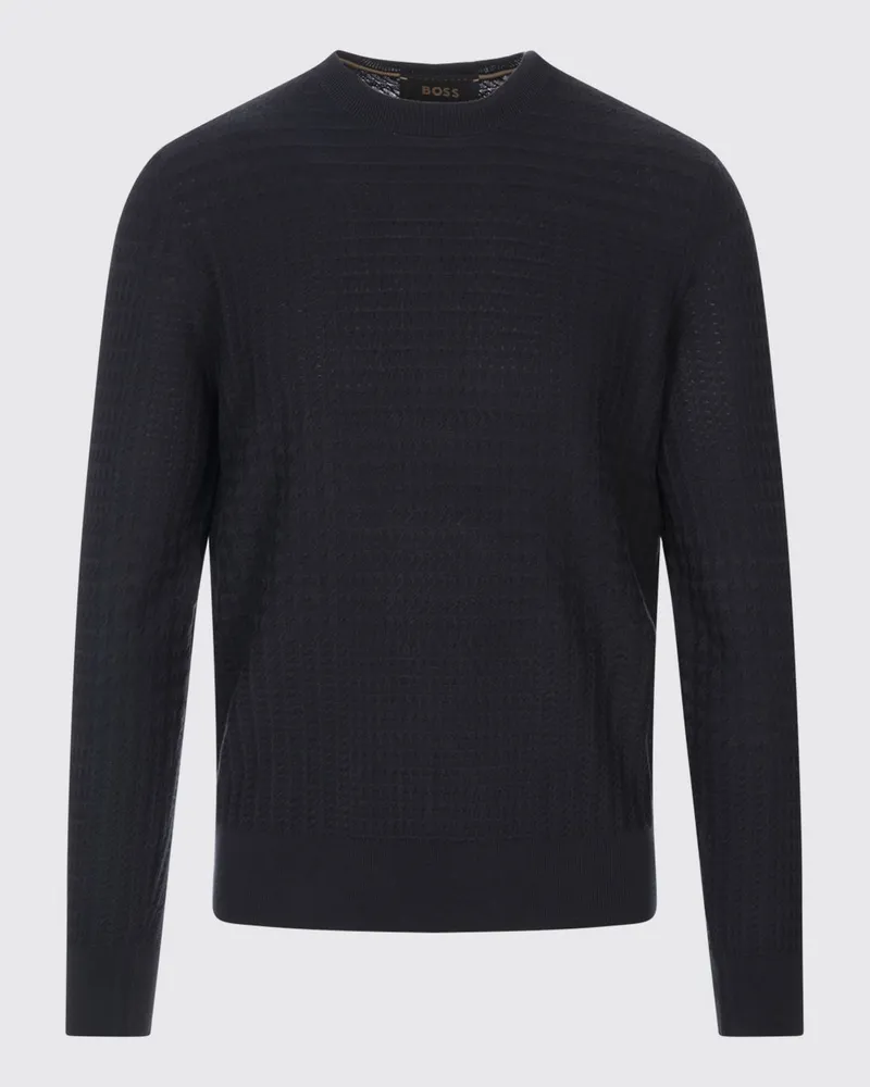 HUGO BOSS Pullover herren Blau