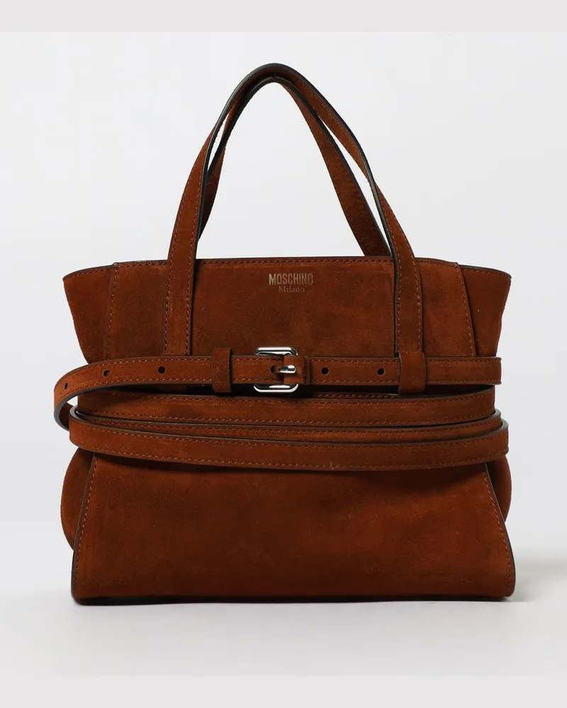 Moschino Schultertasche damen Braun