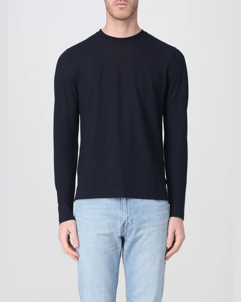 Zanone T-shirt herren Blau