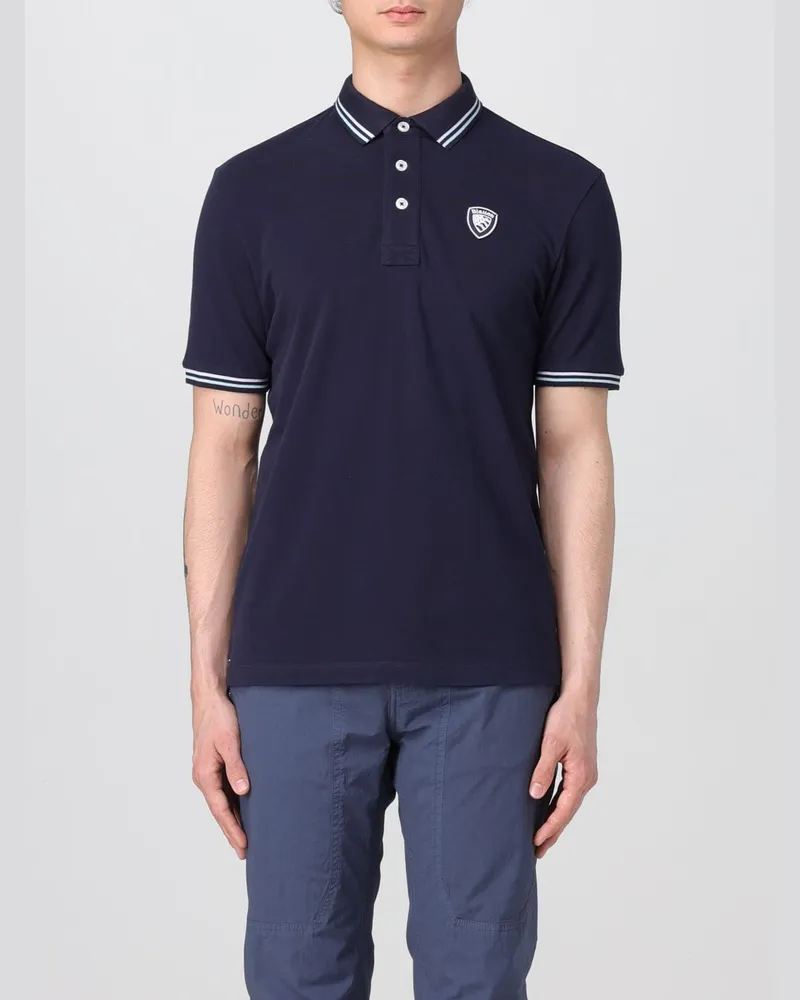 Blauer Polo herren Blau