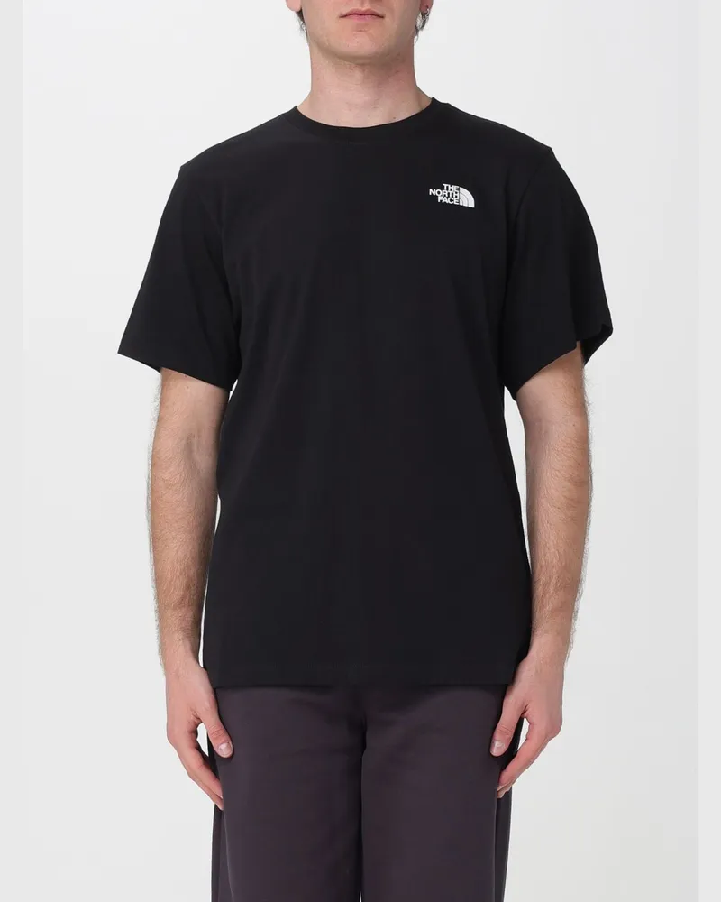 The North Face Bedrucktes Baumwoll-T-Shirt Schwarz