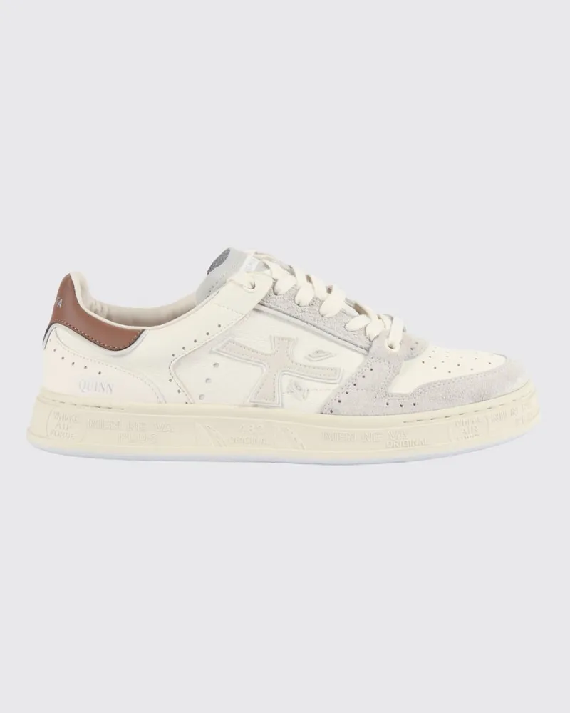 Premiata Quinn Ledersneakers Weiss