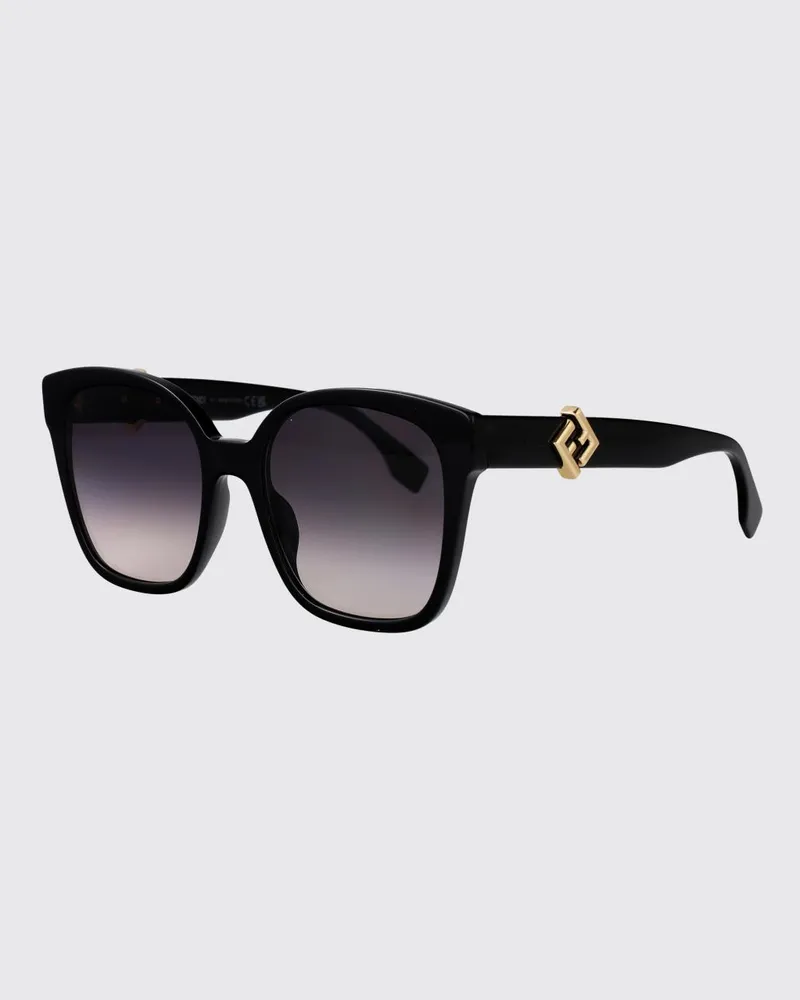 Fendi FF Diamonds Sonnenbrille aus Acetat Schwarz