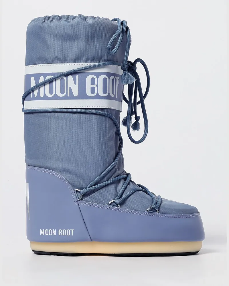 Moon Boot Flache stiefeletten damen Grau