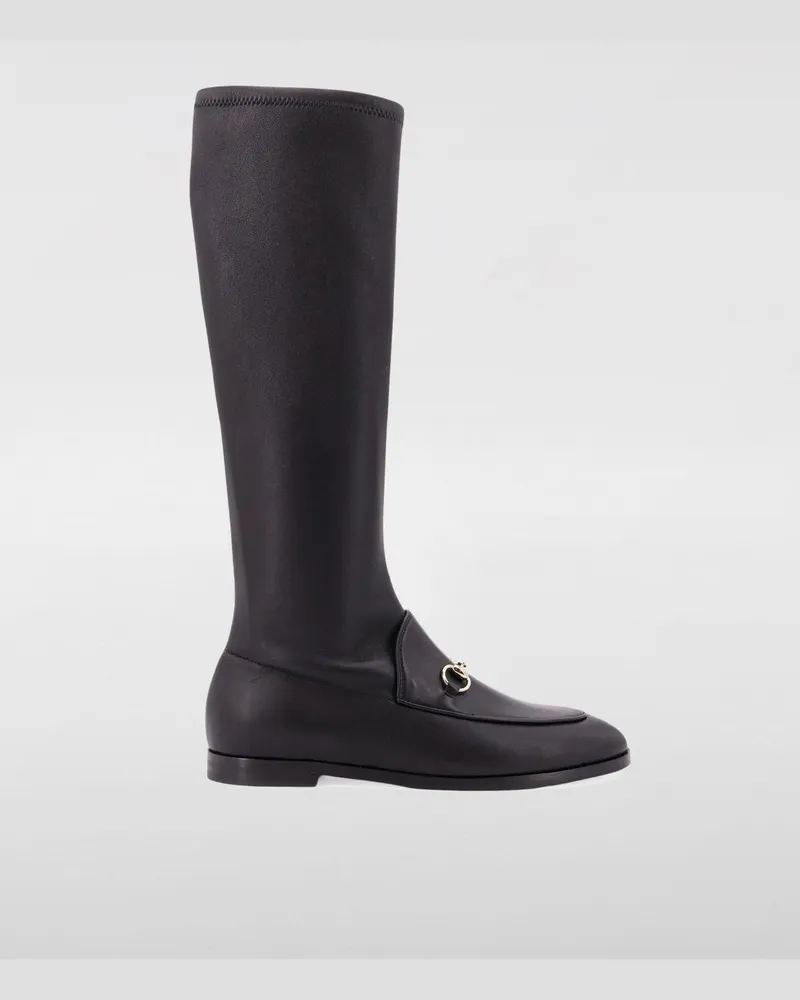Gucci Flache stiefeletten damen Schwarz