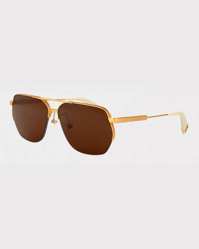 Jacquemus Sonnenbrillen herren Gold