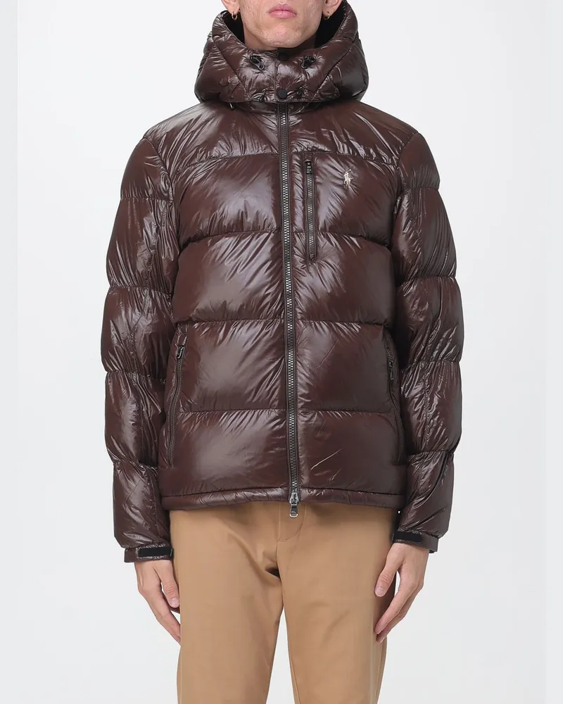 Ralph Lauren Gesteppte Gorham Daunenjacke mit Kapuze von aus recyceltem Nylon Braun