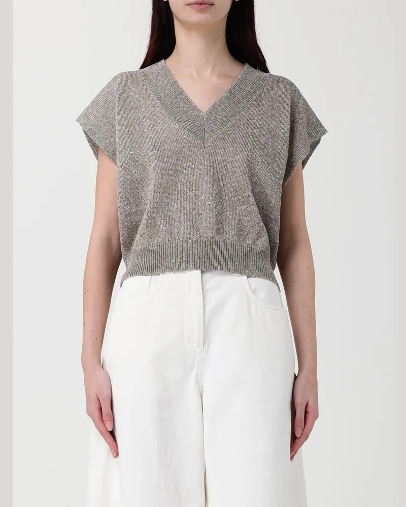 Brunello Cucinelli Pullover damen Braun