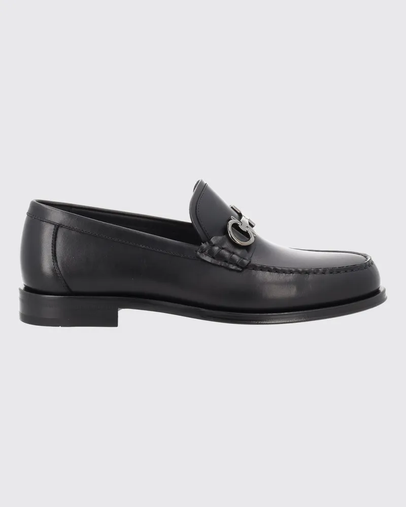 Ferragamo Pennyloafer aus Kalbsleder mit Gancini-Horsebit Schwarz