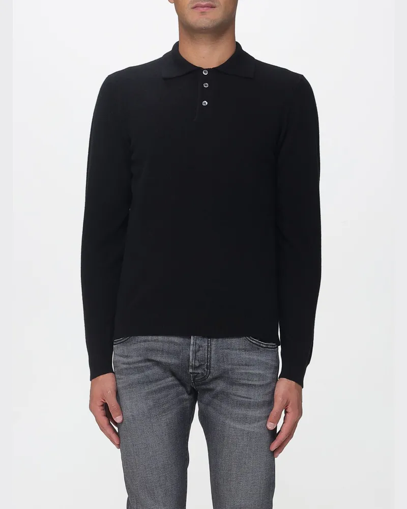 Drumohr  Polo herren Schwarz