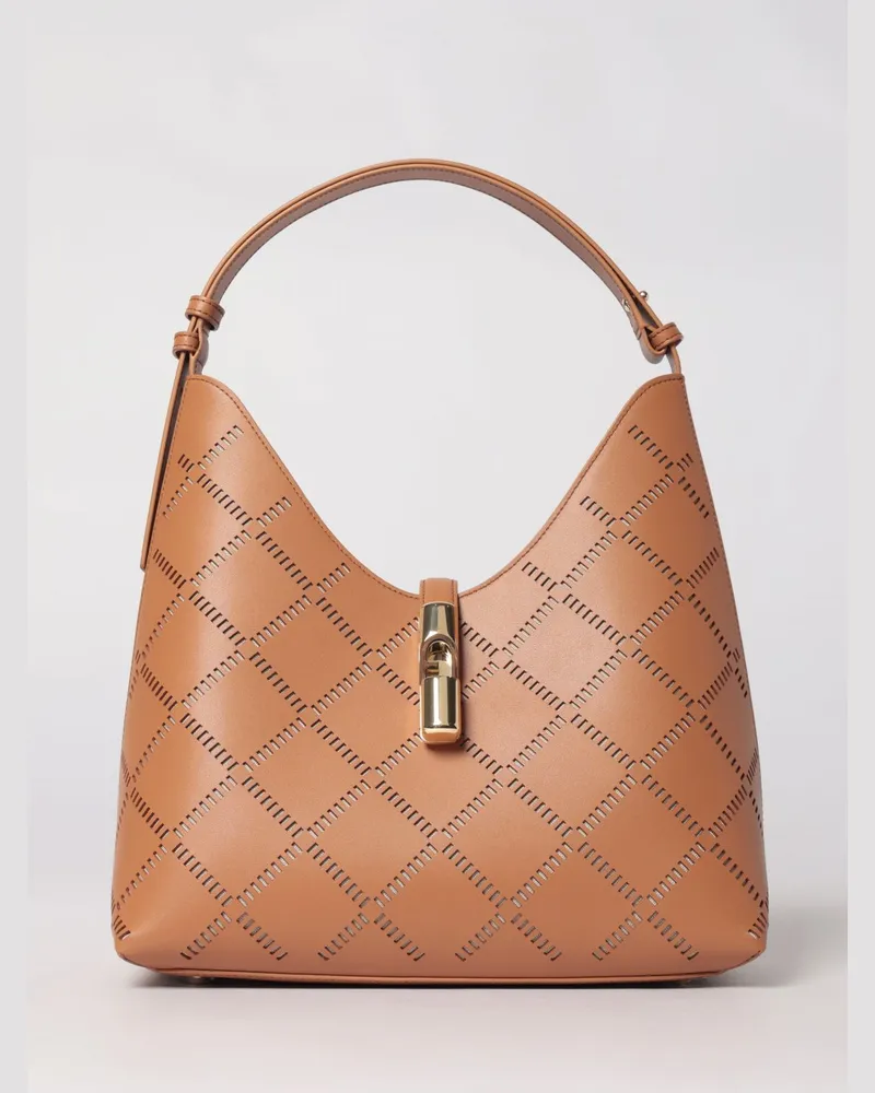 Furla Schultertasche damen Braun