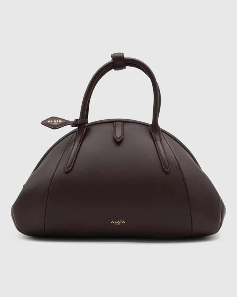 Alaïa Ledertasche Burgunderrot