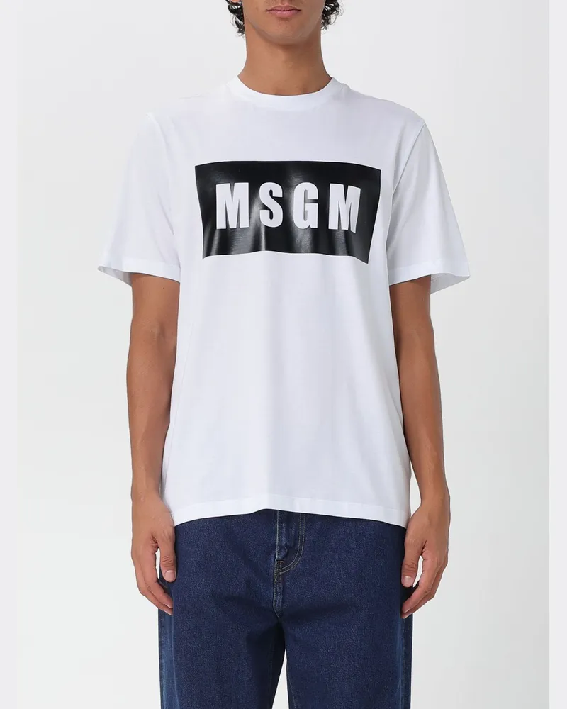 MSGM T-shirt herren Weiß