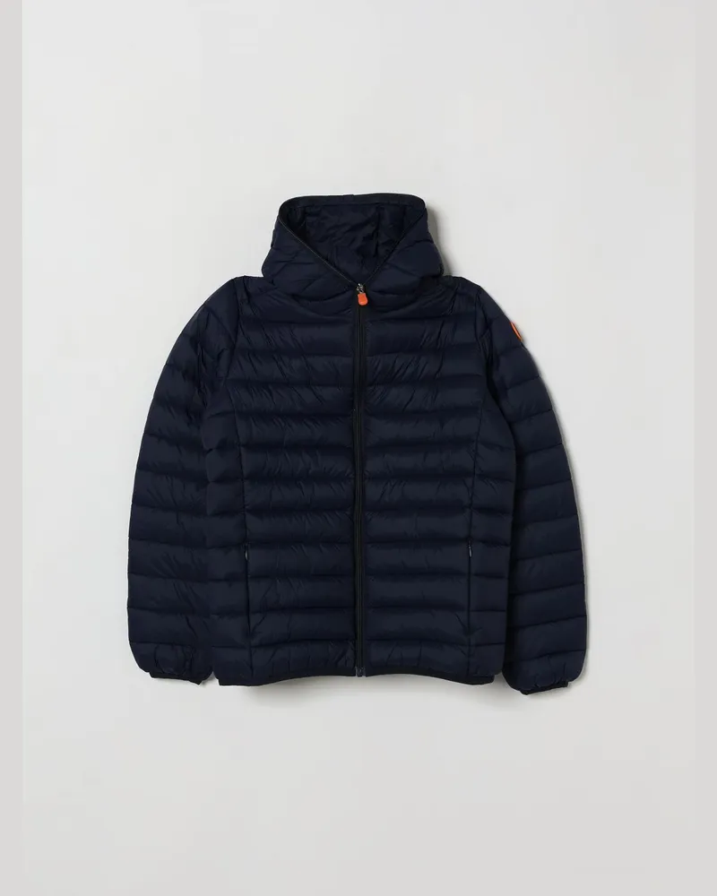 Save The Duck Gesteppte Nylon-Daunenjacke mit Kapuze für Jungen Navy