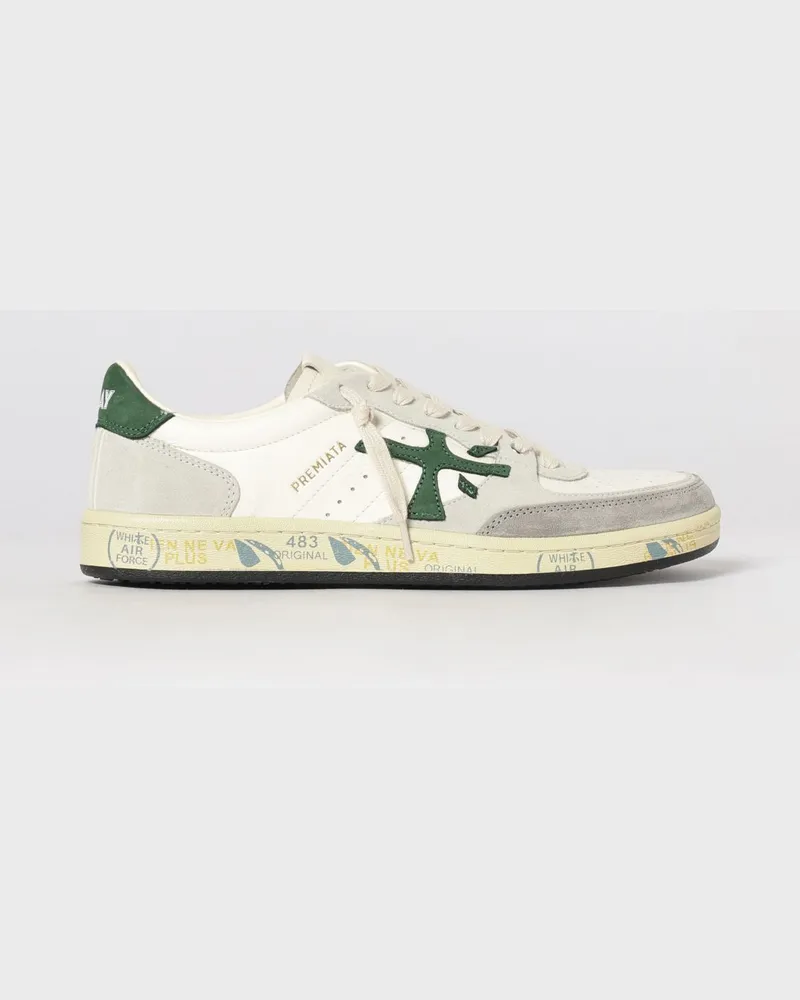 Premiata Clay Ledersneakers Weiss