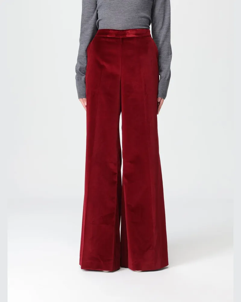Drumohr  Hose damen Burgunderrot