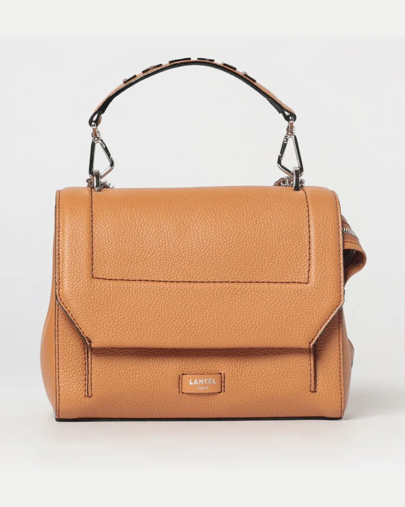 Lancel Ninon Tasche aus genarbtem Leder Camel
