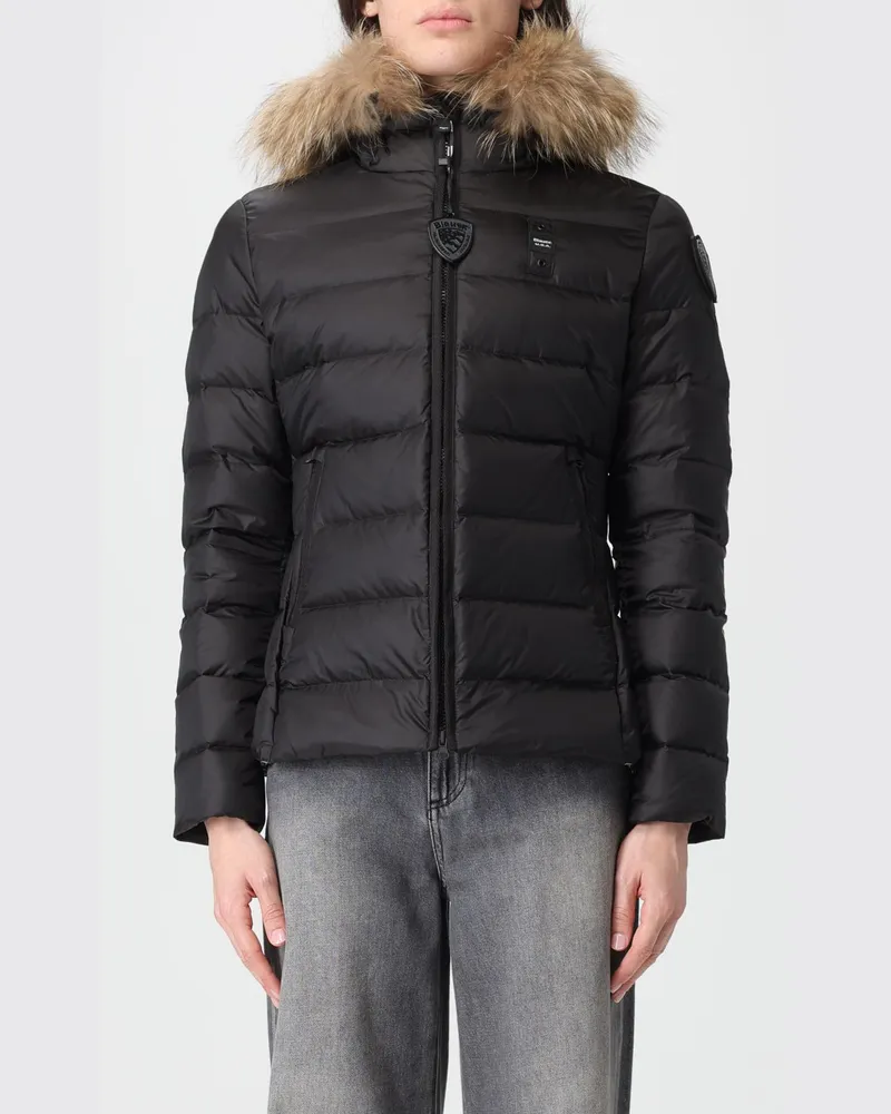 Blauer Jacke damen Schwarz