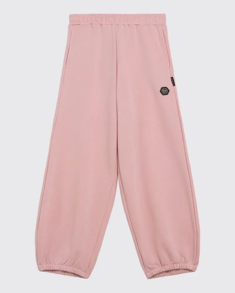 Philipp Plein Jogginghose aus Jersey mit appliziertem Logo für Jungen Pink