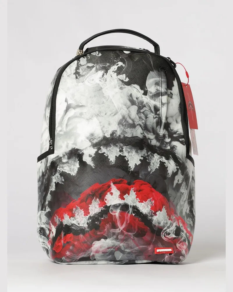 Sprayground Rucksack aus beschichteter Saffiano-Baumwolle mit Logo-Print Schwarz