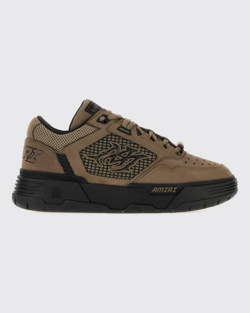 Amiri MA-94 Sneakers aus Leder, Mesh und Nubuk mit Kontrastlogo Taubengrau