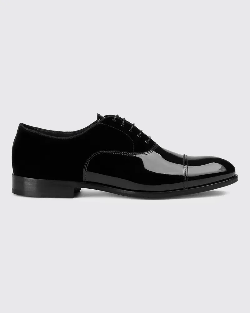 Doucal´s Lackleder-Oxfords Schwarz