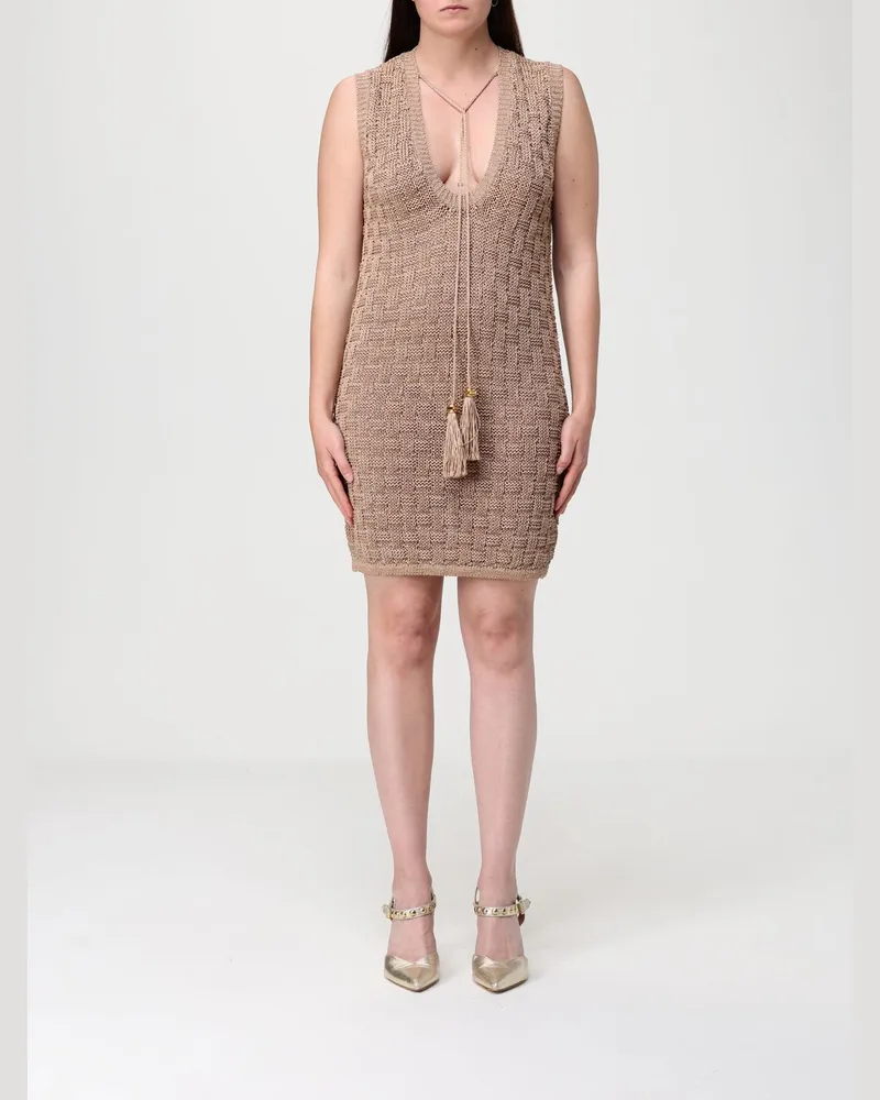 Elisabetta Franchi Kleid damen Camel