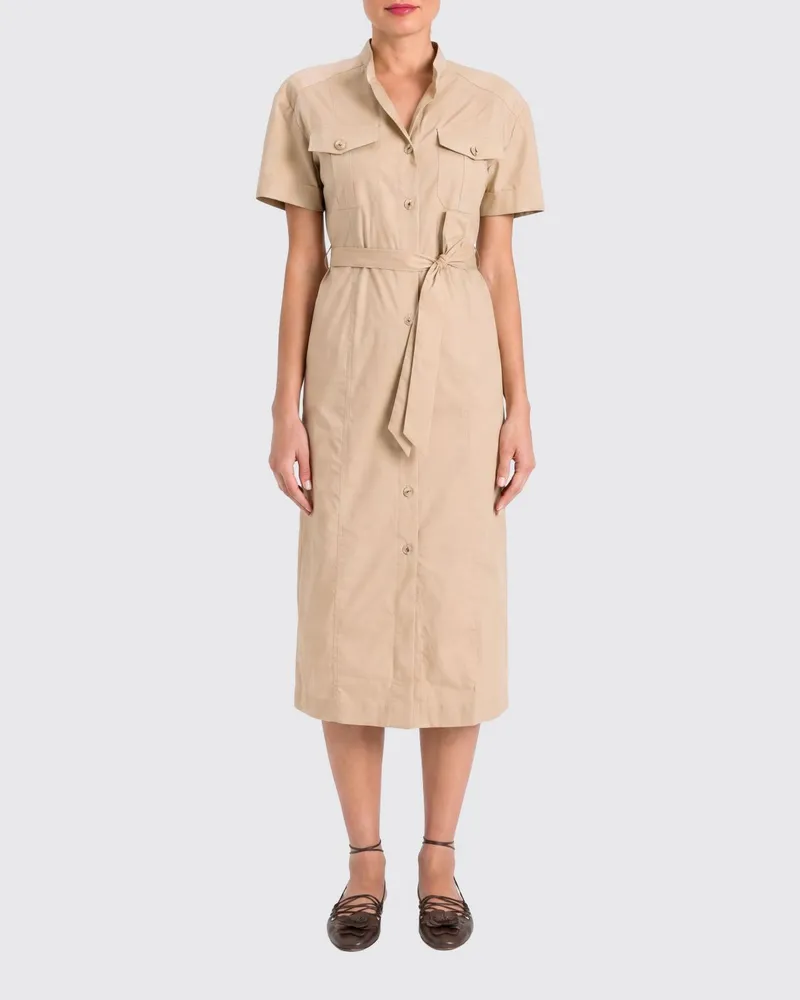 Twin-Set Midi-Hemdblusenkleid aus Baumwolle Rope