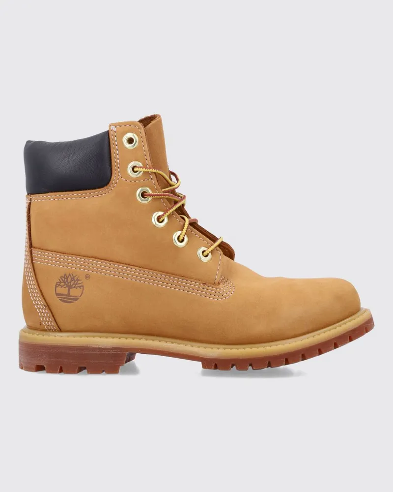 Timberland Premium Inch Stiefel aus Nubukleder mit gepolstertem Kragen Braun