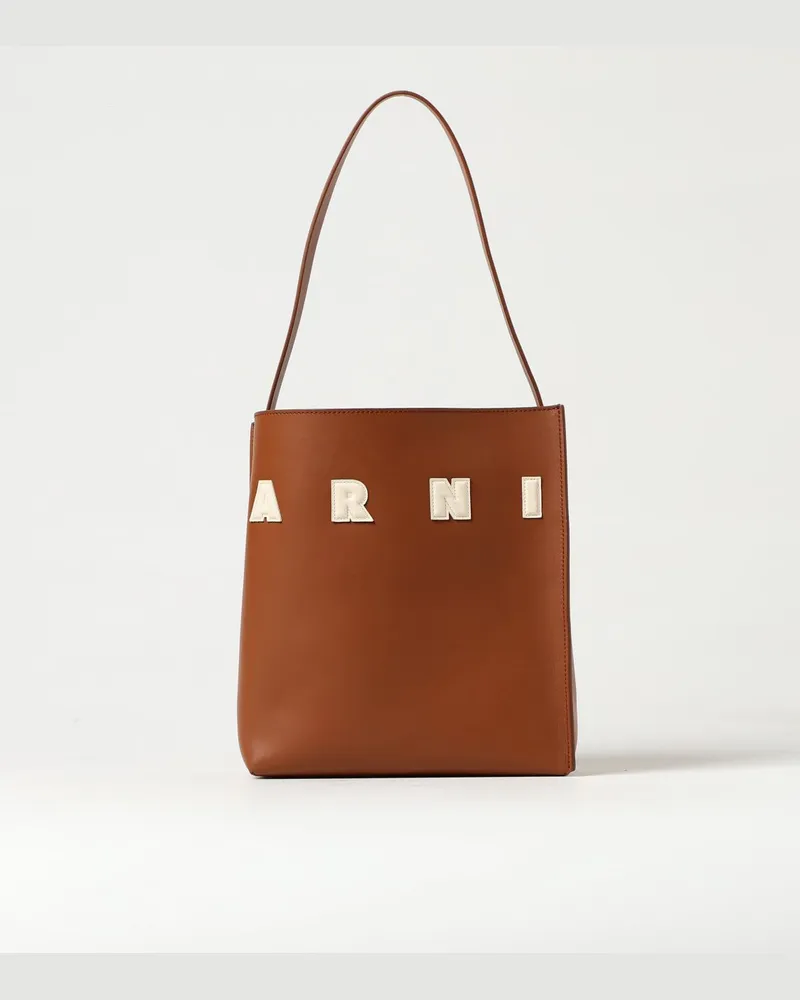 Marni Schultertasche damen Leder