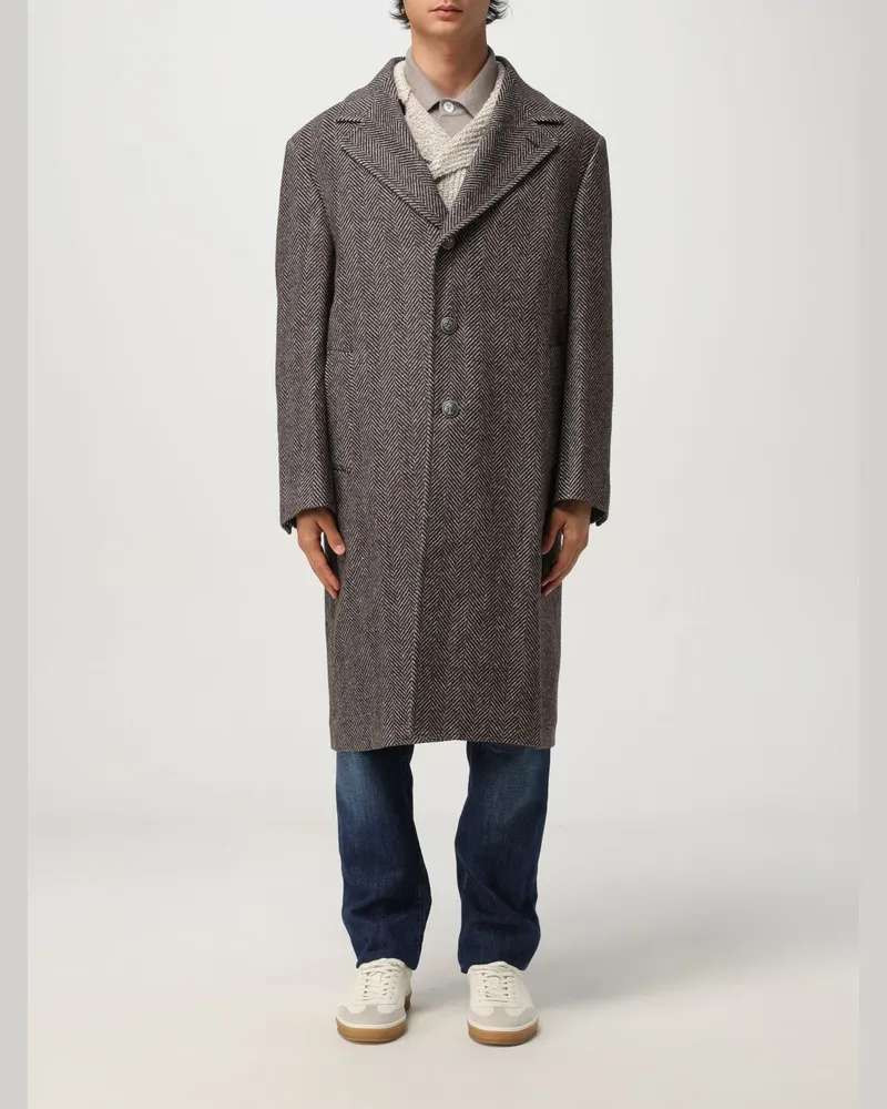 Brunello Cucinelli Mantel herren Braun