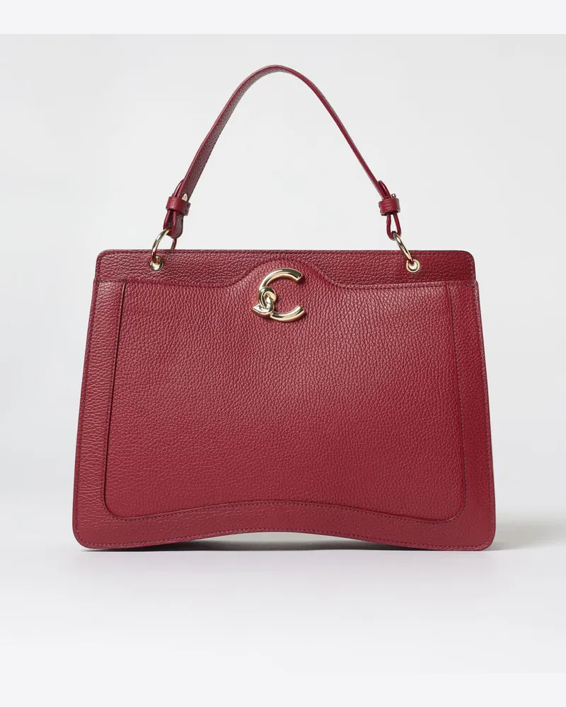 Coccinelle Schultertasche damen Burgunderrot