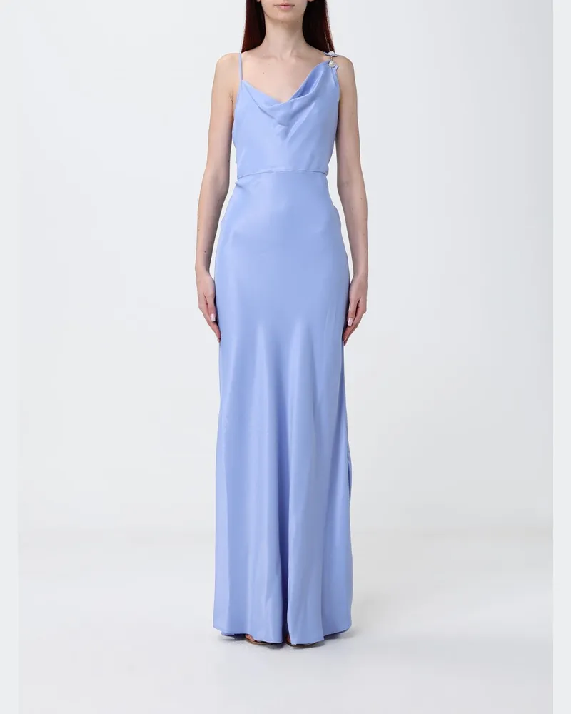 Twin-Set Slipkleid aus Satin Lila