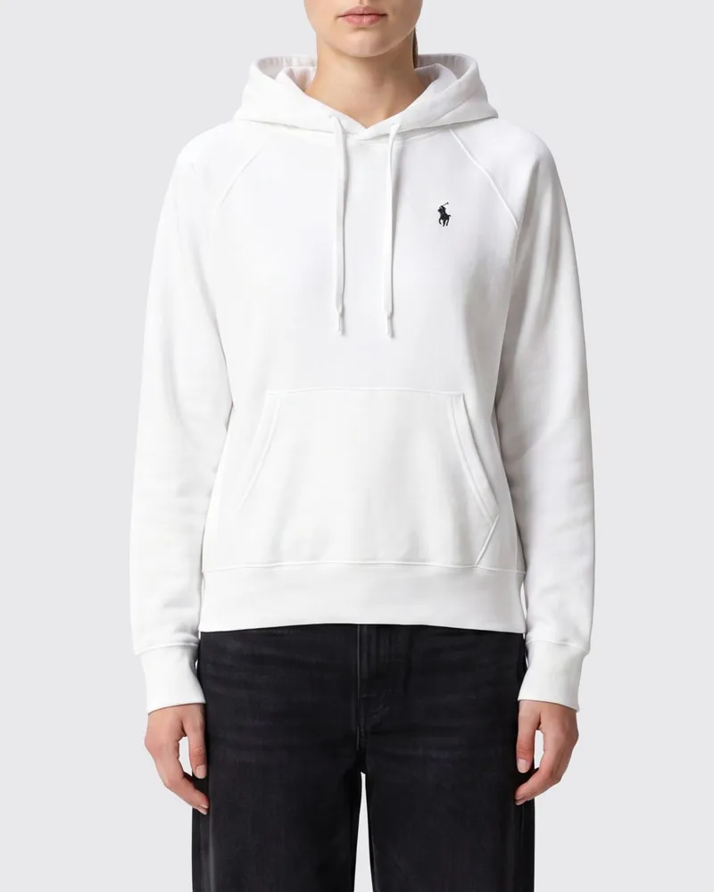 Ralph Lauren Relaxed Fit Hoodie aus Baumwollmischung mit Logo Weiß