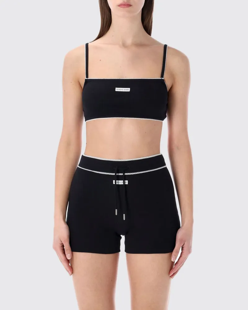 Marine Serre Top damen Schwarz