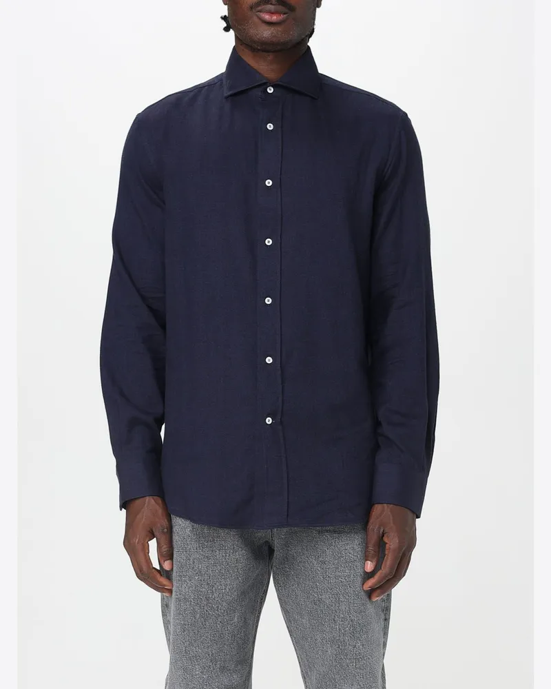Brunello Cucinelli Hemd herren Blau