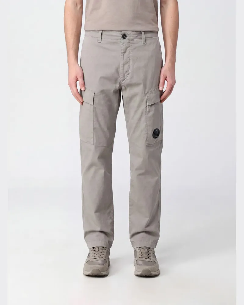 C.P. Company Cargohose aus Stretch-Baumwolle mit geradem Bein und Logo Beige