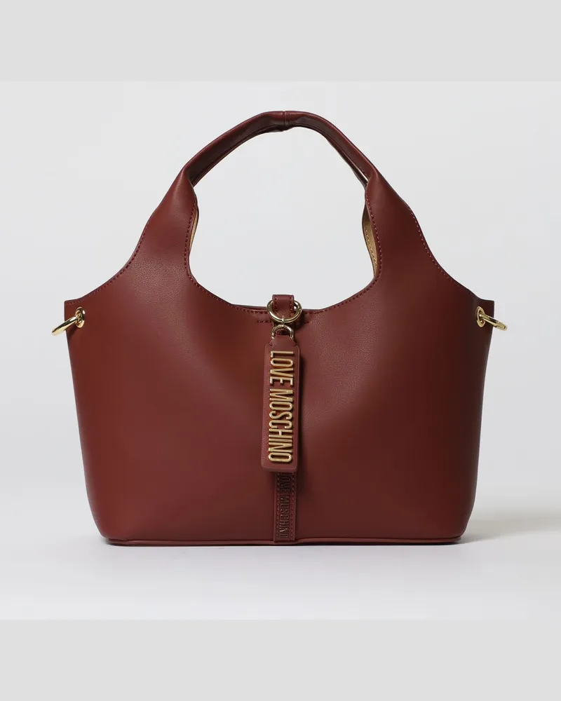 Moschino Handtasche damen Weinrot