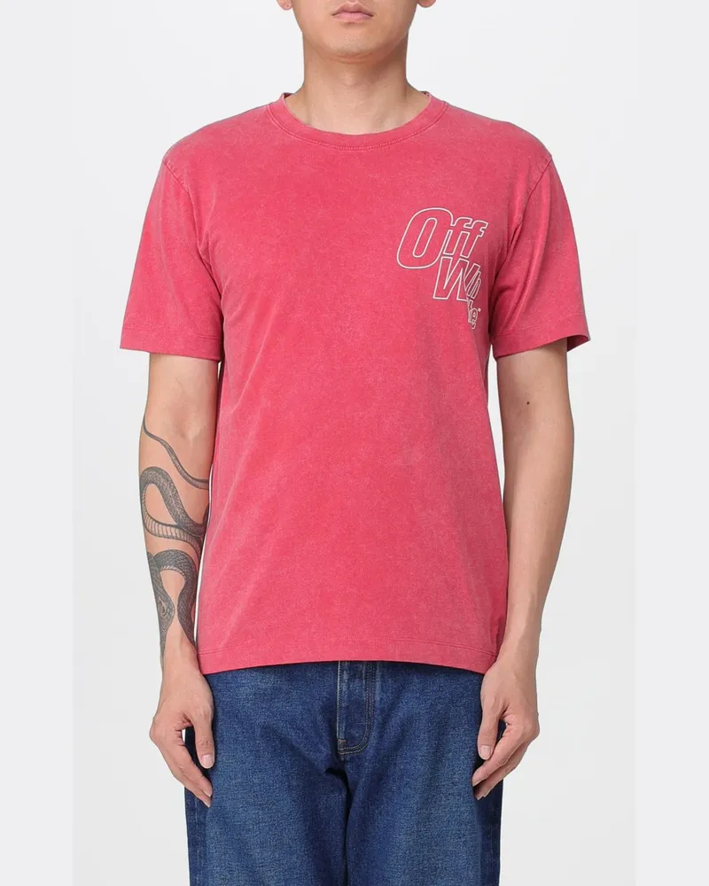 OFF-WHITE T-shirt herren Rot