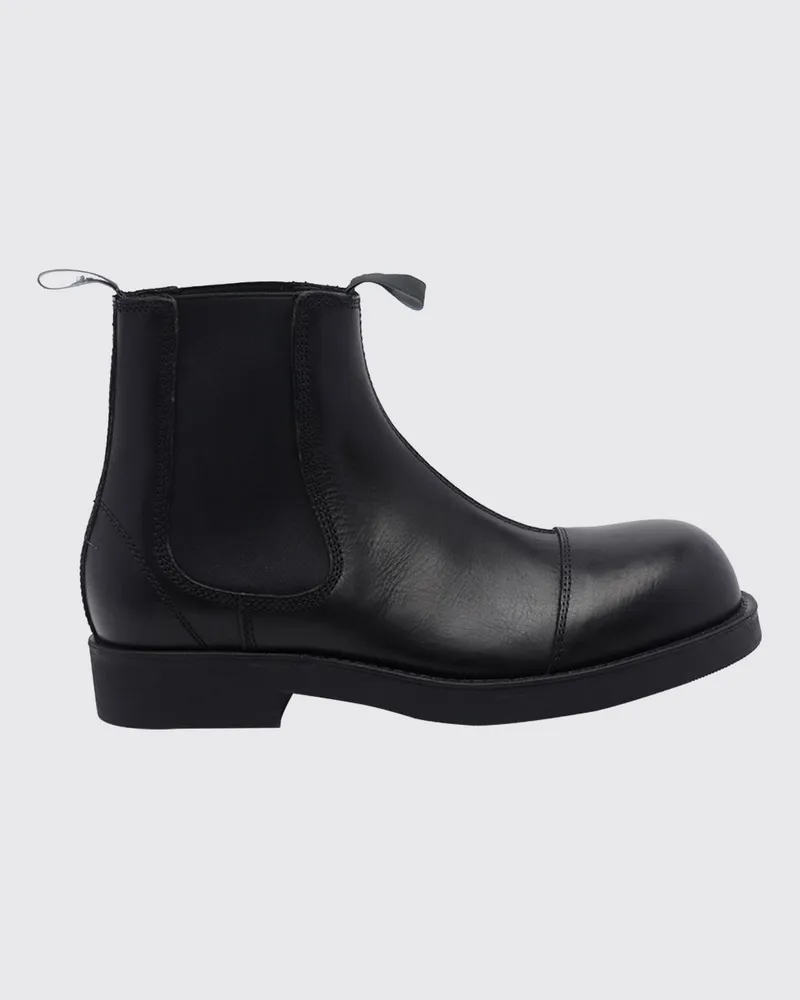 Maison Margiela Chelsea-Stiefeletten aus Kalbsleder von mit runder Kappe Schwarz